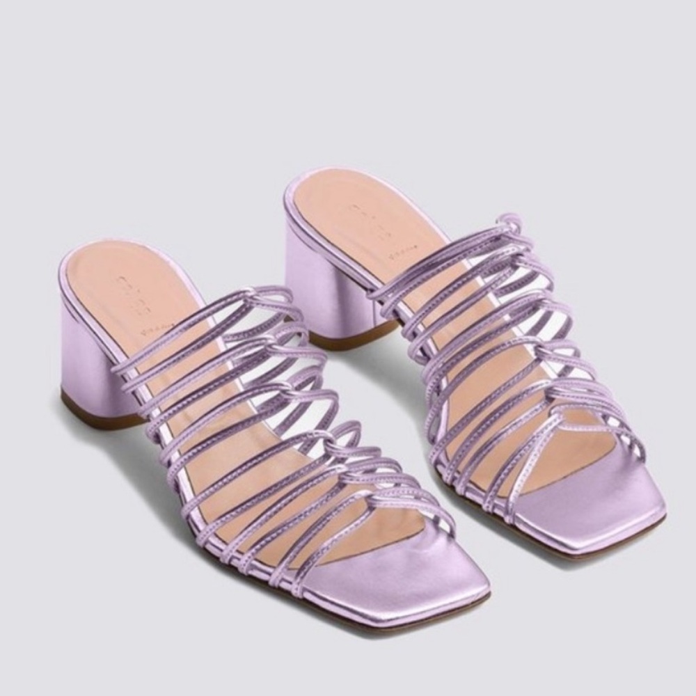 Aeyde Pearl purple sandal